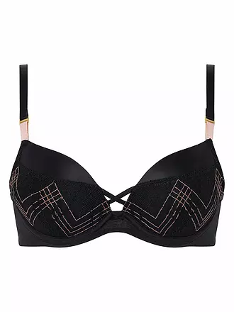 CHANTELLE | Push Up BH MEMENTO schwarz / pink lurex | 